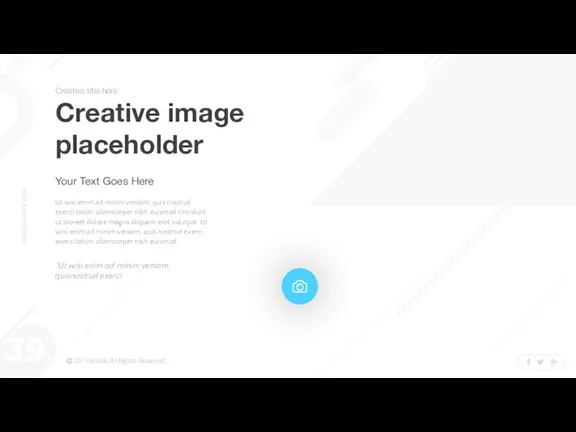 Creative image placeholder Ut wisi enim ad minim veniam, quis nostrud exerci