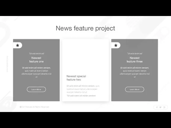 News feature project Ut wisi enim ad minim veniam, quis nostrud exerci