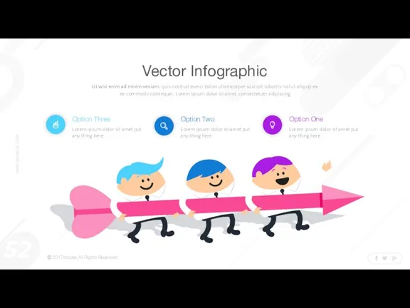 Vector Infographic Ut wisi enim ad minim veniam, quis nostrud exerci tation