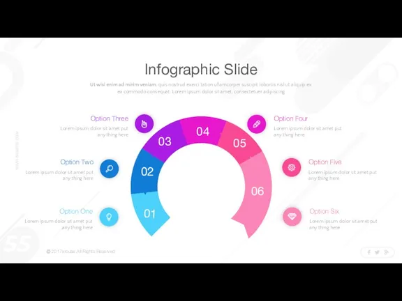 Infographic Slide Ut wisi enim ad minim veniam, quis nostrud exerci tation