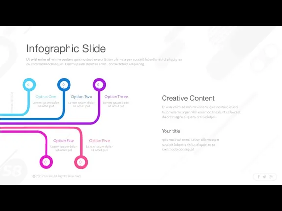 Infographic Slide Ut wisi enim ad minim veniam, quis nostrud exerci tation