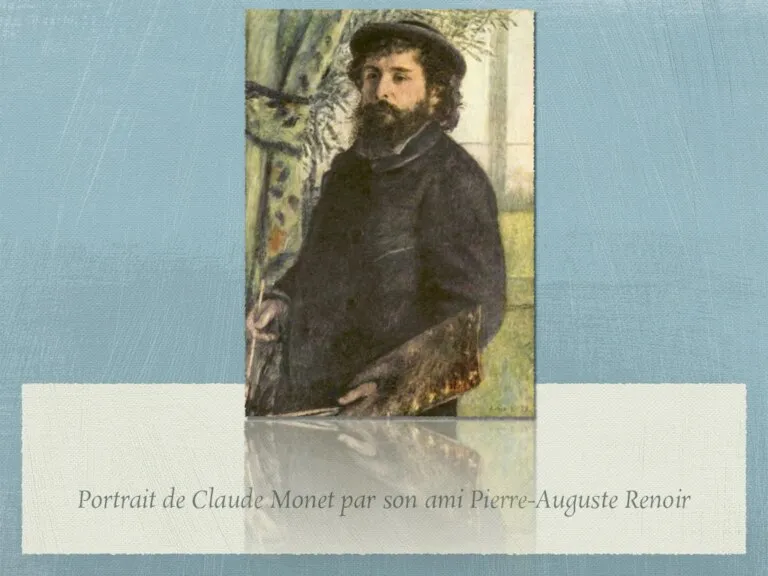 Portrait de Claude Monet par son ami Pierre-Auguste Renoir