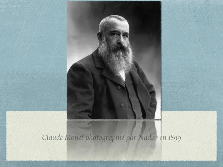 Claude Monet photographié par Nadar en 1899