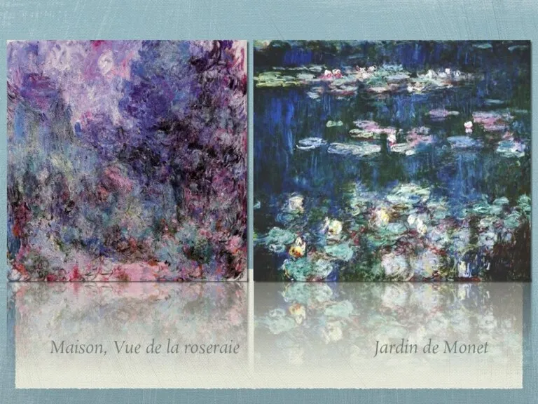 Maison, Vue de la roseraie Jardin de Monet