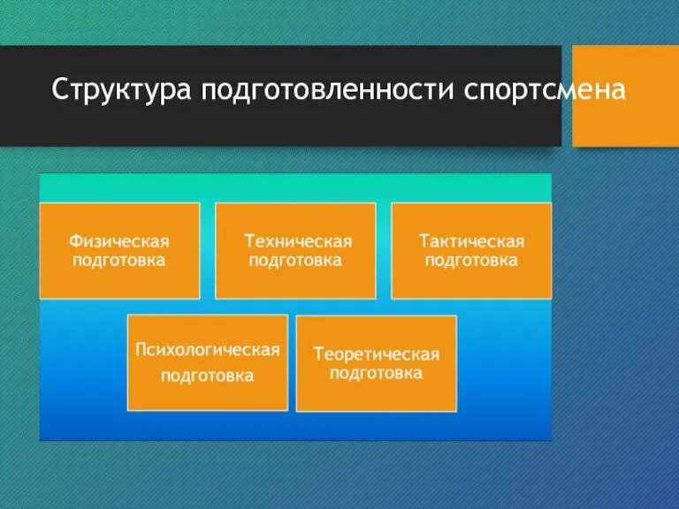 Структура подготовленности спортсмена