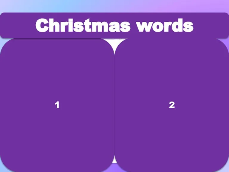 1 Christmas words 2