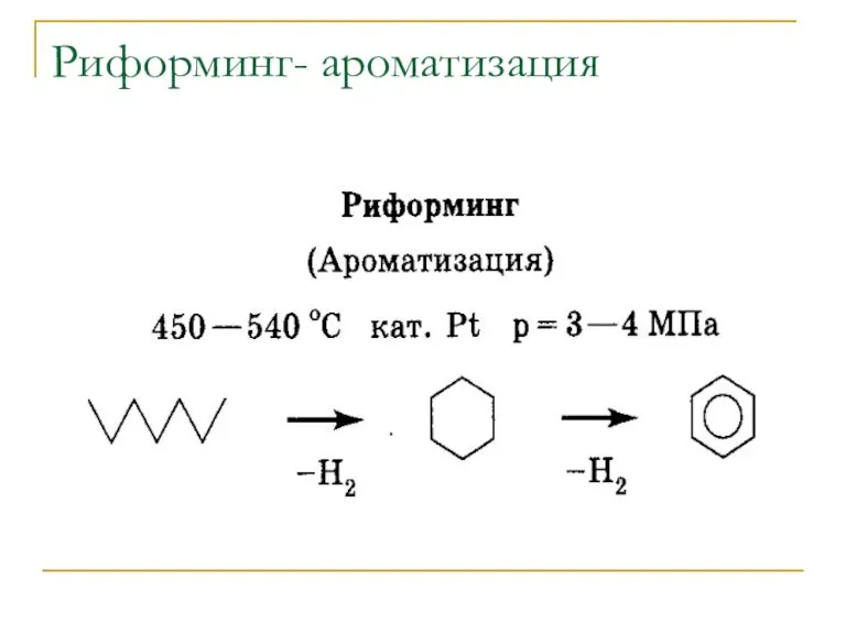 Риформинг- ароматизация