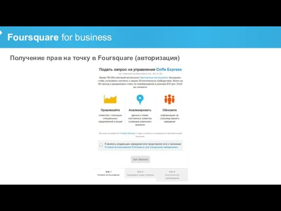 Foursquare for business Получение прав на точку в Foursquare (авторизация)