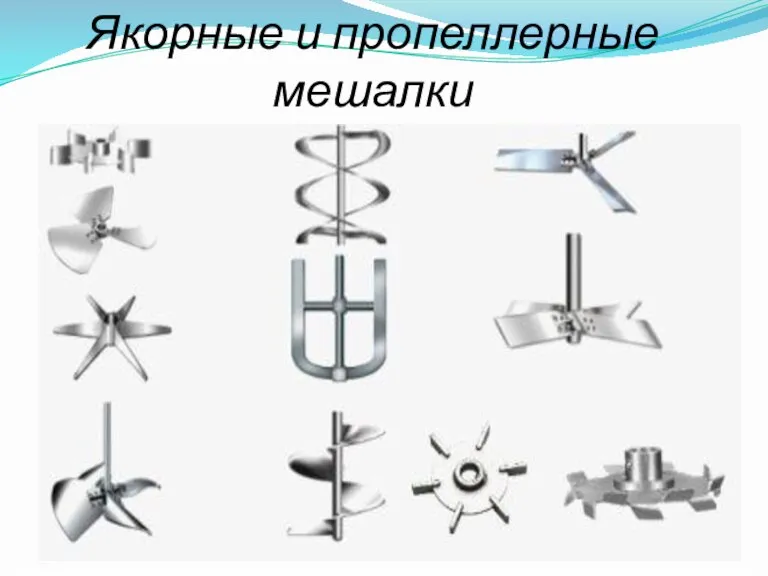 Якорные и пропеллерные мешалки