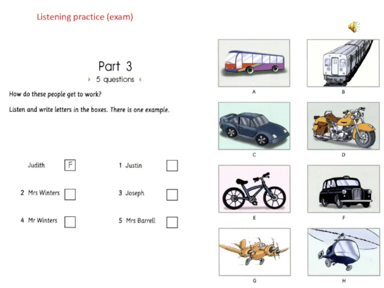 Listening practice (exam)