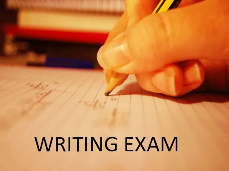 WRITING EXAM