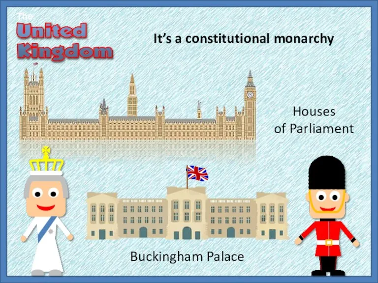 It’s a constitutional monarchy The Houses of Parliament Buckingham Palace