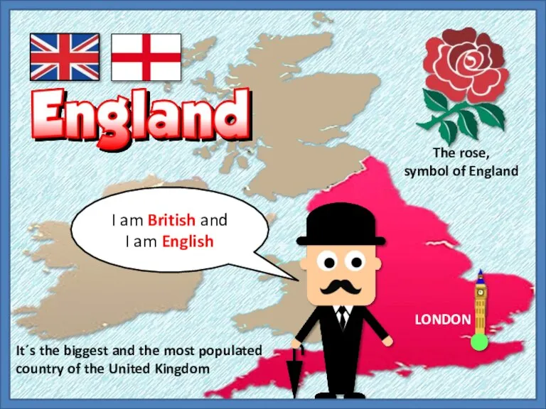 I am British and I am English The rose, symbol of England