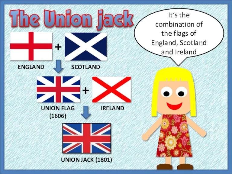 It’s the combination of the flags of England, Scotland and Ireland