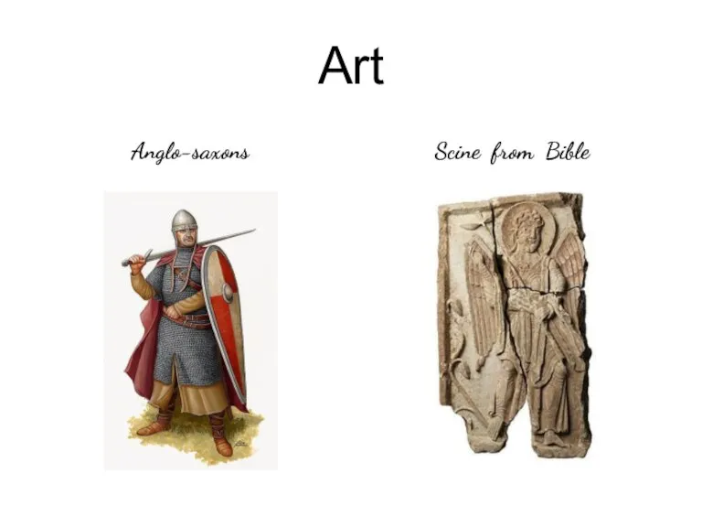 Art Anglo-saxons Scine from Bible