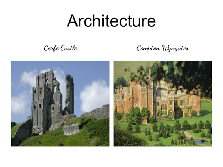 Architecture Corfe Castle Compton Wynyates
