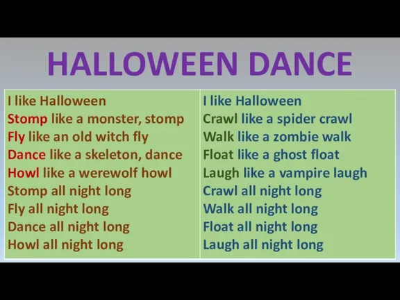 HALLOWEEN DANCE