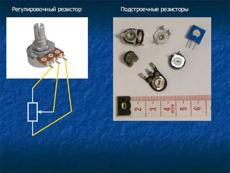 Регулировочный резистор Подстроечные резисторы