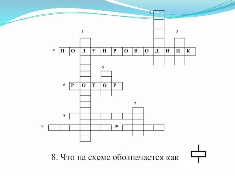 8. Что на схеме обозначается как