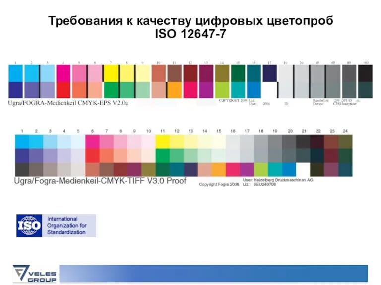 Требования к качеству цифровых цветопроб ISO 12647-7