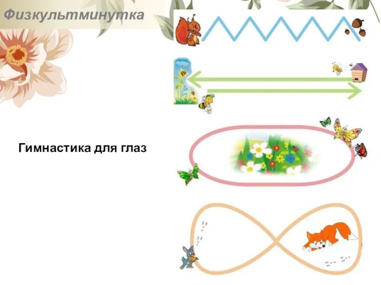 Физкультминутка Гимнастика для глаз