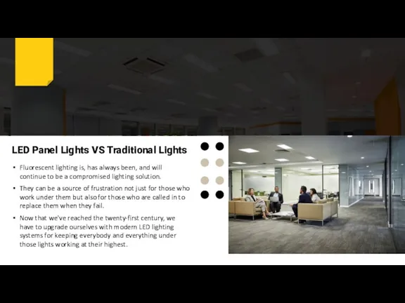 LED Panel Lights VS Traditional Lights Fluorescent lighting is, has always been,