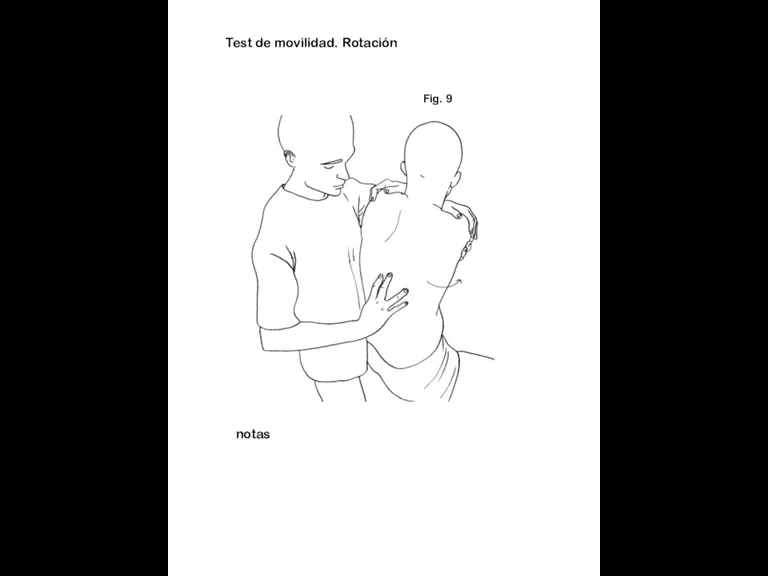 Fig. 9 notas Test de movilidad. Rotación