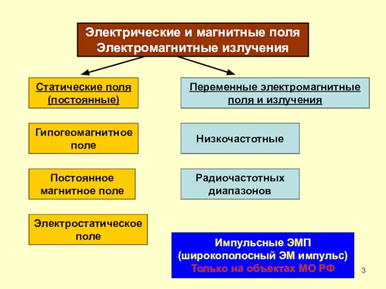 Постоянное магнитное поле Гипогеомагнитное поле Электростатическое поле Статические поля (постоянные) Электрические и