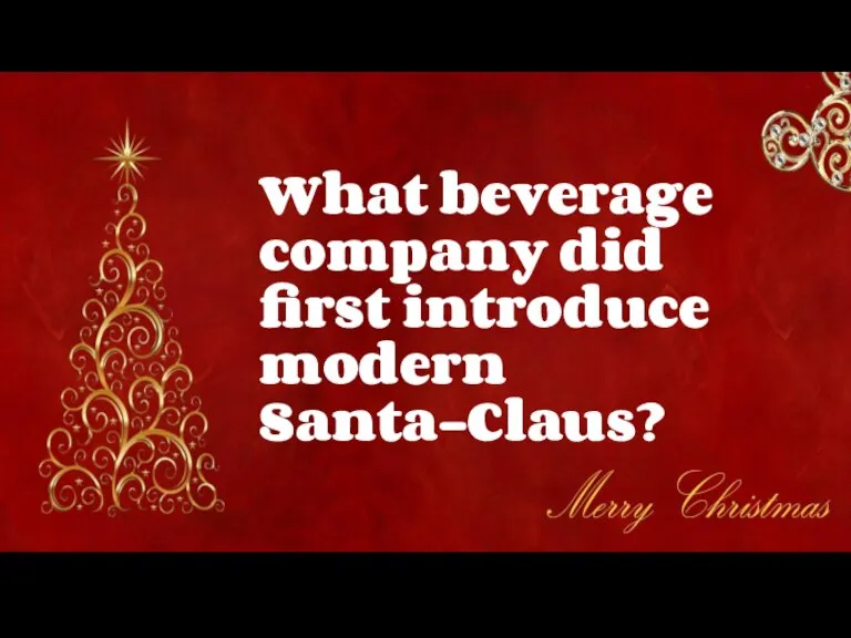 What beverage company did first introduce modern Santa-Claus?