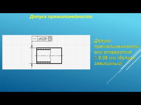 Допуск прямолинейности