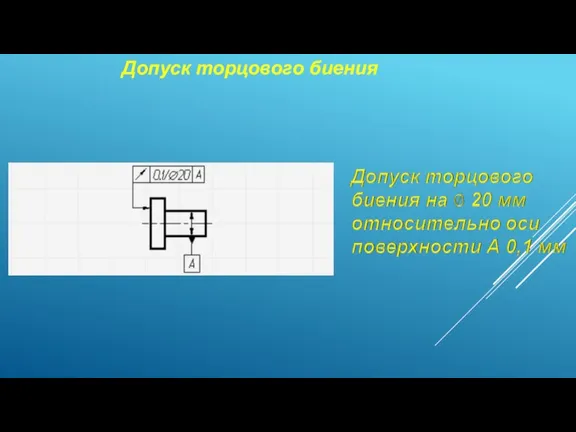 Допуск торцового биения