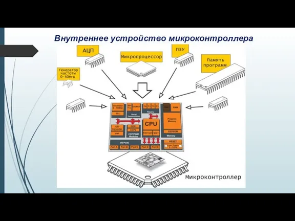 Внутреннее устройство микроконтроллера