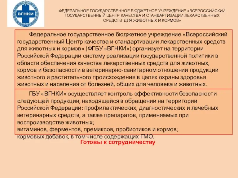 ФЕДЕРАЛЬНОЕ ГОСУДАРСТВЕННОЕ БЮДЖЕТНОЕ УЧРЕЖДЕНИЕ «ВСЕРОССИЙСКИЙ ГОСУДАРСТВЕННЫЙ ЦЕНТР КАЧЕСТВА И СТАНДАРТИЗАЦИИ ЛЕКАРСТВЕННЫХ СРЕДСТВ