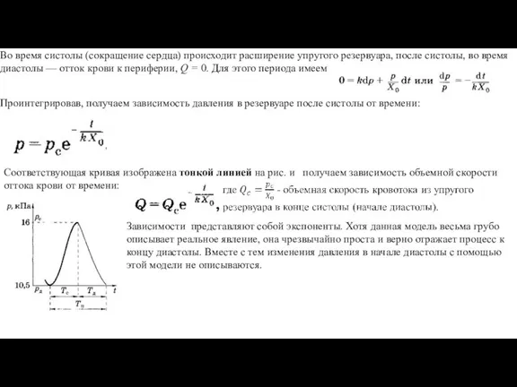 Соответствующая кривая изображена тонкой линией на рис. и получаем зависимость объемной скорости