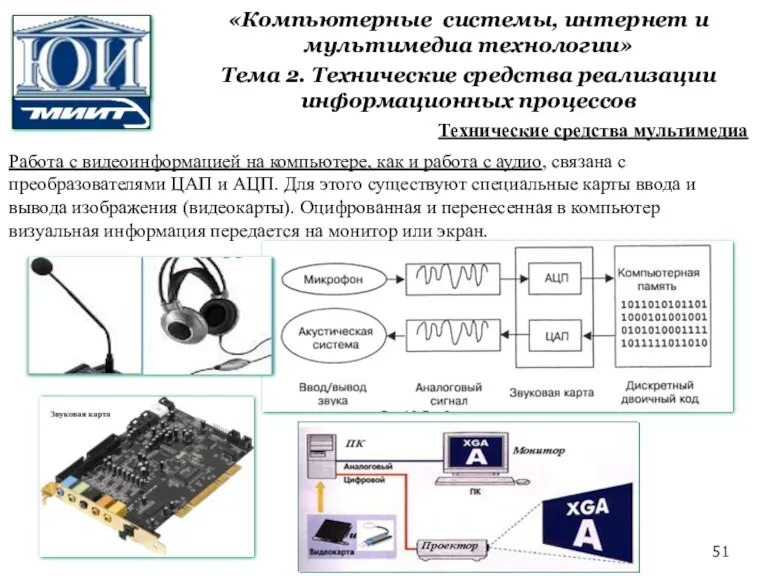 «Компьютерные системы, интернет и мультимедиа технологии» Тема 2. Технические средства реализации информационных