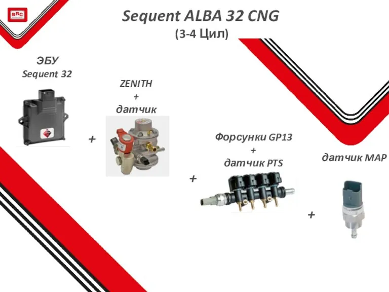 Sequent ALBA 32 CNG (3-4 Цил) + + + ZENITH + датчик