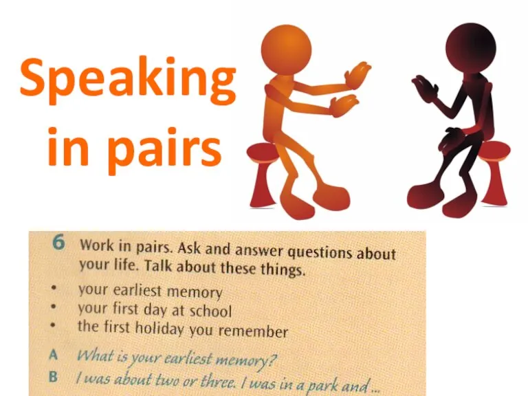 Speaking in pairs
