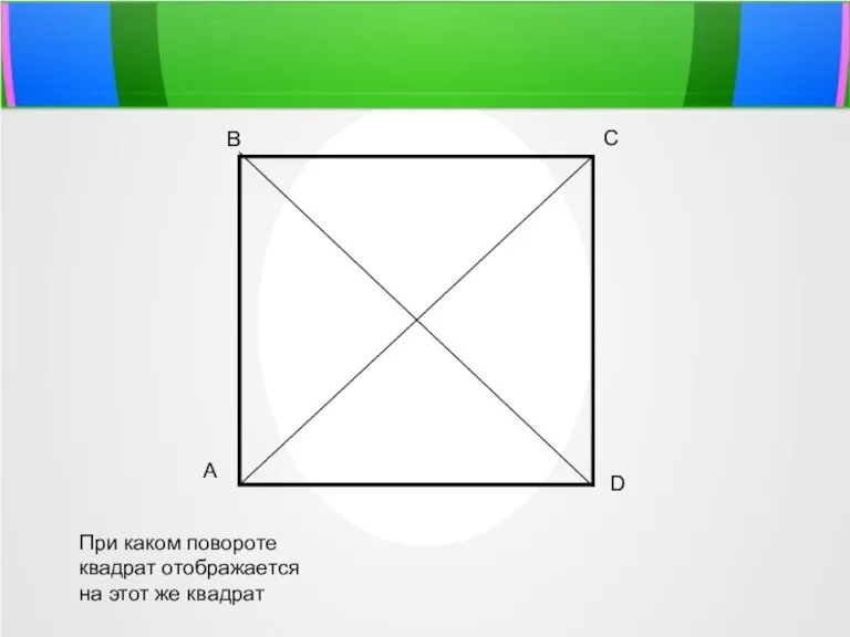 А В С D При каком повороте квадрат отображается на этот же квадрат