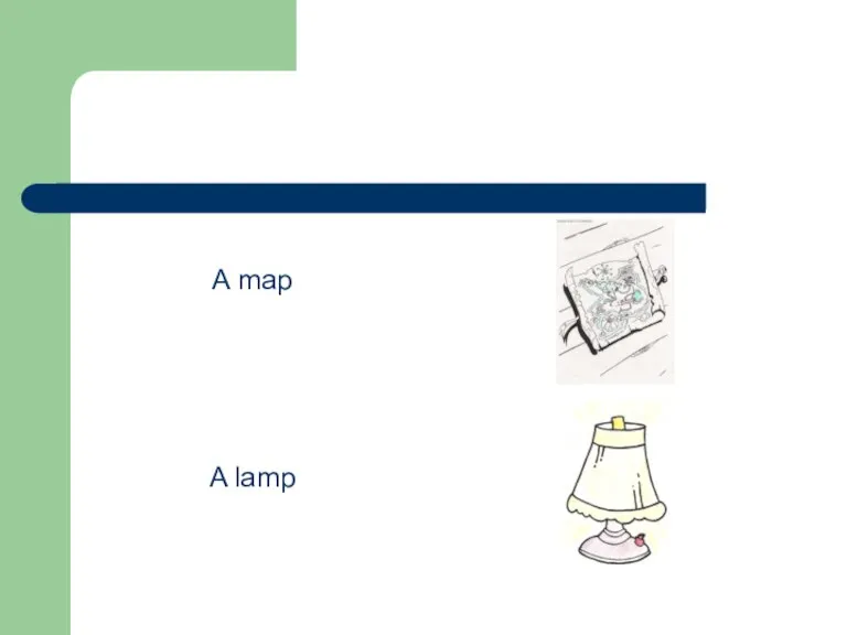 A map A lamp