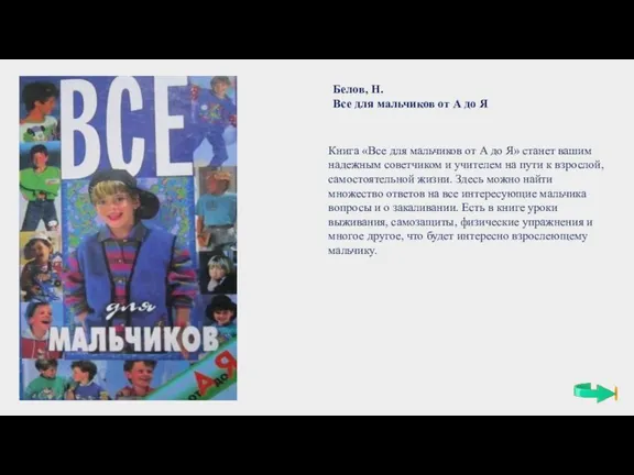 Белов, Н. Все для мальчиков от А до Я Книга «Все для