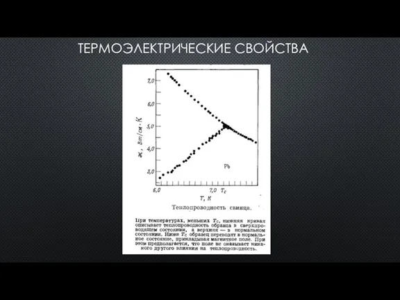 ТЕРМОЭЛЕКТРИЧЕСКИЕ СВОЙСТВА