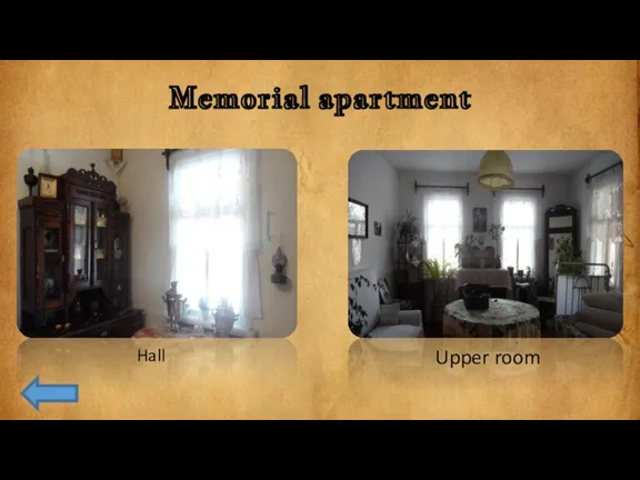 Memorial apartment Hall Upper room