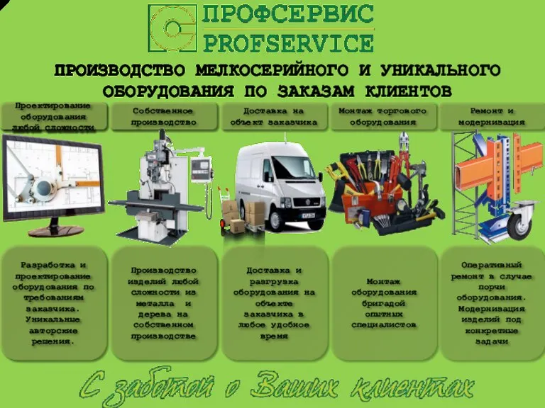 ПРОИЗВОДСТВО МЕЛКОСЕРИЙНОГО И УНИКАЛЬНОГО ОБОРУДОВАНИЯ ПО ЗАКАЗАМ КЛИЕНТОВ