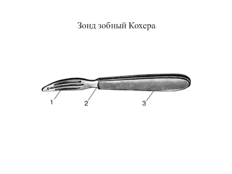 Зонд зобный Кохера: