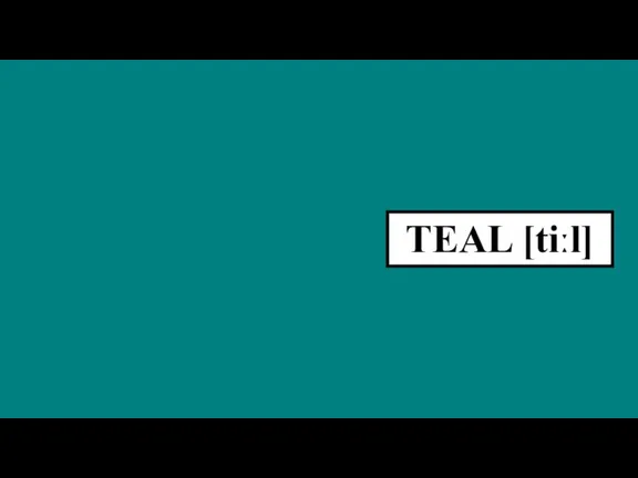 TEAL [tiːl]