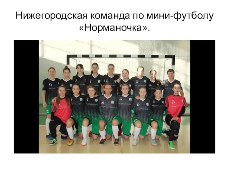 Нижегородская команда по мини-футболу «Норманочка».
