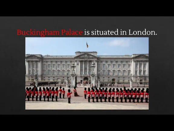Buckingham Palace is situated in London.