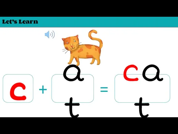 Let’s Learn c at + = cat
