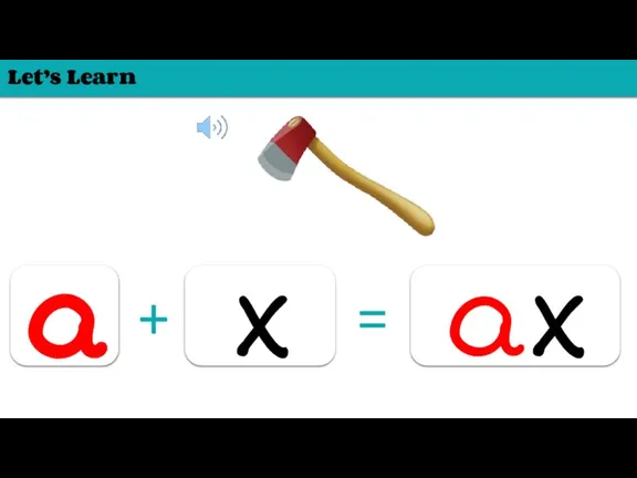 Let’s Learn a x + = ax