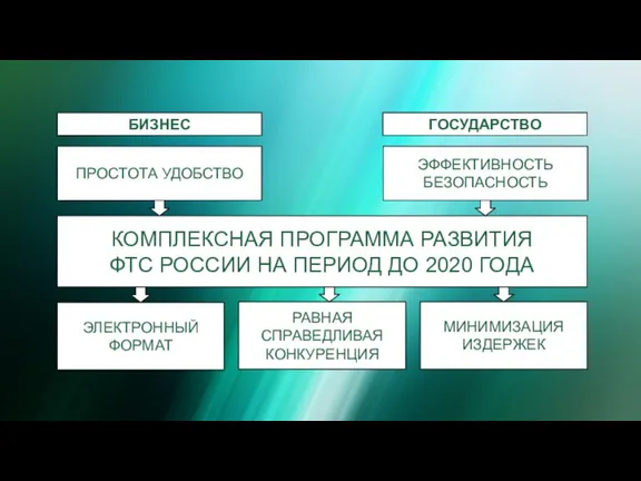 КОМПЛЕКСНАЯ ПРОГРАММА РАЗВИТИЯ ФТС РОССИИ НА ПЕРИОД ДО 2020 ГОДА ЭЛЕКТРОННЫЙ ФОРМАТ